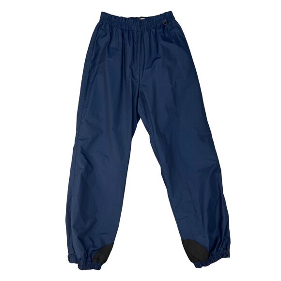 Vintage Columbia Snow Pants Womens M Medium Navy Elastic Waist Cuffed Hem Pocket - Picture 1 of 14